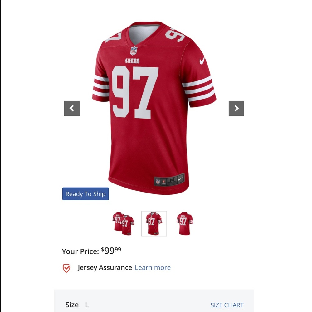 #97 49ers jersey
